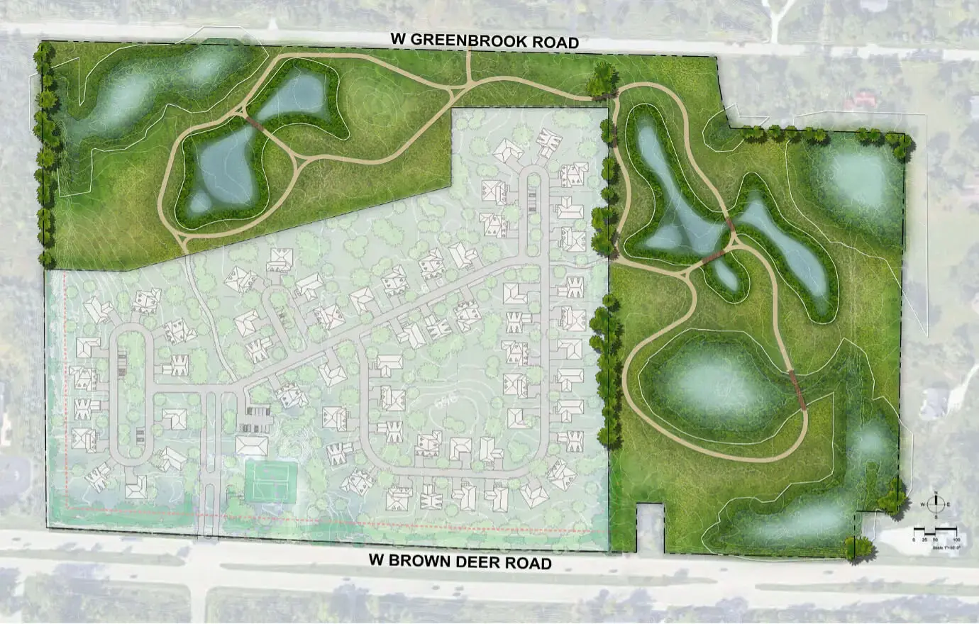 RiverHills Construction view of the River Hills wetland