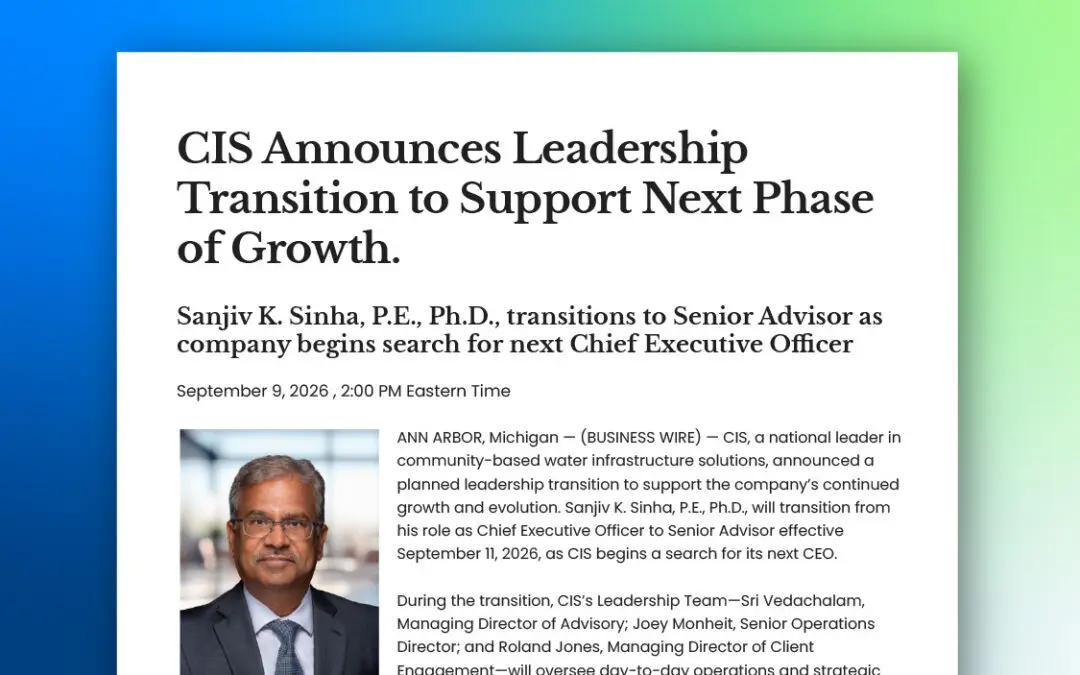 CIS Announces Leadership Transition to Support Next Phase of Growth
